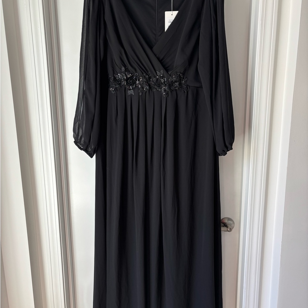 Ever Pretty Black Long Sleeve Dress